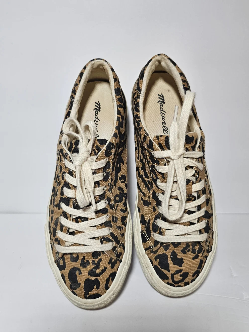 Madewell Women's Leopard Print Canvas Sneakers - Tan/Black